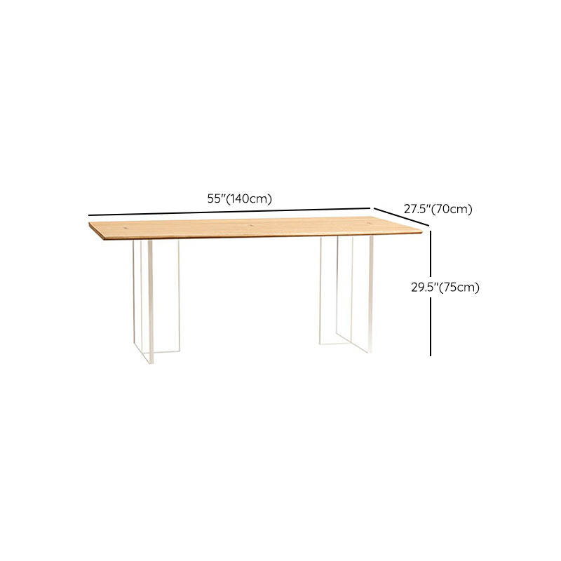 Solid Wood Dining Table Set with Acrylic Base 1/2/4/5 Pieces Dinette Set for Kitchen Clearhalo 'Dining Room Sets' 'Dining Tables & Seating' 'dining_room_set' 'furn' 'furn_dining_room_set' 'Furniture' 'Kitchen & Dining Furniture' 6464337