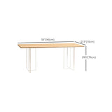 Solid Wood Dining Table Set with Acrylic Base 1/2/4/5 Pieces Dinette Set for Kitchen Clearhalo 'Dining Room Sets' 'Dining Tables & Seating' 'dining_room_set' 'furn' 'furn_dining_room_set' 'Furniture' 'Kitchen & Dining Furniture' 6464337