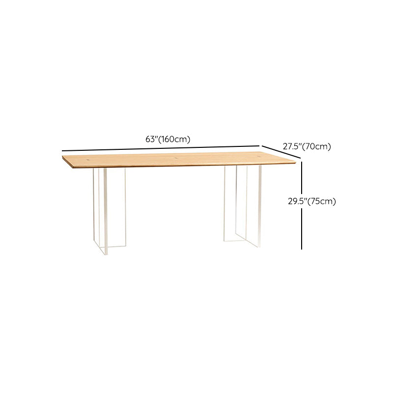 Solid Wood Dining Table Set with Acrylic Base 1/2/4/5 Pieces Dinette Set for Kitchen Clearhalo 'Dining Room Sets' 'Dining Tables & Seating' 'dining_room_set' 'furn' 'furn_dining_room_set' 'Furniture' 'Kitchen & Dining Furniture' 6464339