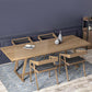 Brown Wood Dining Set with Wooden Chairs 1/2/5/7 Pieces Dinette Set for Home