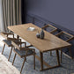 Brown Wood Dining Set with Wooden Chairs 1/2/5/7 Pieces Dinette Set for Home