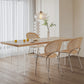 Contemporary Style Rectangle Wood Table Set 1/2/4/5 Pieces Dining Set for Home Use