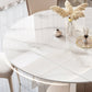 Glam Style Round Table Set 1/4/7 Pieces Dining Set for Home Use