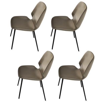 Glam Style Rectangle Table Set 1/4/5/6 Pieces Dining Set for Home Use 4 Light Grey Chairs Clearhalo 'Dining Room Sets' 'Dining Tables & Seating' 'dining_room_set' 'furn' 'furn_dining_room_set' 'Furniture' 'Kitchen & Dining Furniture' 6464515