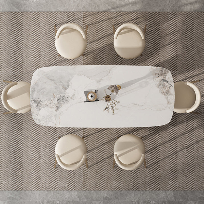 Set da tavolo rettangolo in stile glam 1/4/5/7/9 pezzi set da pranzo per uso domestico