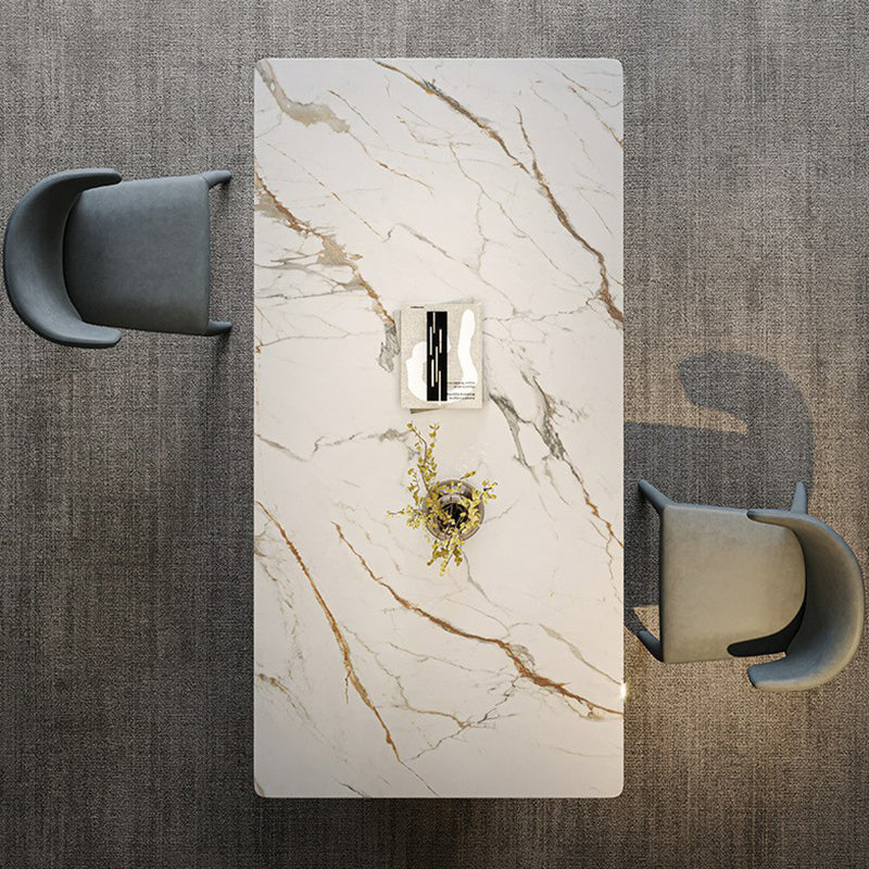 Glam Style Rectangle Table Set 1/3/4/5/7 Pieces Dining Set for Home Use