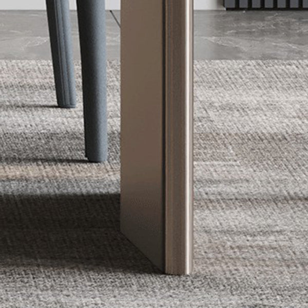 Glam Style Rectangle Table Set 1/3/4/5/7 Pieces Dining Set for Home Use