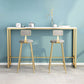 Glam 1/3 Pieces Bar Table Set Rectangle Stone Counter Table with Stools for Milk Tea Shop Clearhalo 'Bar Furniture' 'furn' 'furn_home_bar_bar_sets' 'Furniture' 'Home Bars & Bar Sets' 'home_bar_bar_sets' 'Kitchen & Dining Furniture' 6464603