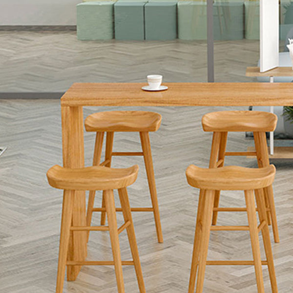 1/5/9 Pieces Table and Stool Set Modern Solid Wood Pub Table Set Clearhalo 'Bar Furniture' 'furn' 'furn_home_bar_bar_sets' 'Furniture' 'Home Bars & Bar Sets' 'home_bar_bar_sets' 'Kitchen & Dining Furniture' 6464620
