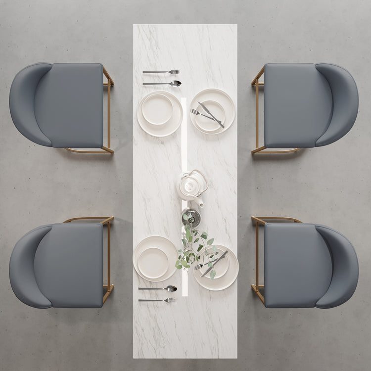 Rechthoekige barkruk en tafel Glam 1/5-delige pub-eetset