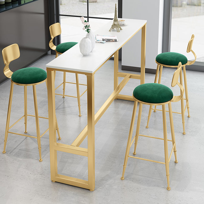 Contemporary Table and Stool Set 1/2/3/5 Pieces Pub Dining Set 5 Pieces: Table, 4 Stools Clearhalo 'Bar Furniture' 'furn' 'furn_home_bar_bar_sets' 'Furniture' 'Home Bars & Bar Sets' 'home_bar_bar_sets' 'Kitchen & Dining Furniture' 6464651