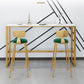 Contemporary Table and Stool Set 1/2/3/5 Pieces Pub Dining Set 3 Pieces: Table, 2 Stools Clearhalo 'Bar Furniture' 'furn' 'furn_home_bar_bar_sets' 'Furniture' 'Home Bars & Bar Sets' 'home_bar_bar_sets' 'Kitchen & Dining Furniture' 6464654