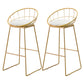 Contemporary Table and Stool Set 1/2/3/5 Pieces Pub Dining Set Gold 30"H Stools (Set of 2) Clearhalo 'Bar Furniture' 'furn' 'furn_home_bar_bar_sets' 'Furniture' 'Home Bars & Bar Sets' 'home_bar_bar_sets' 'Kitchen & Dining Furniture' 6464655
