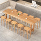 Ensemble de Table de Bar marron moderne, 1/6/11 pièces, ensemble de Bar en bois massif pour l'intérieur
