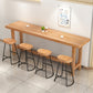 Ensemble de Table de Bar marron moderne, 1/6/11 pièces, ensemble de Bar en bois massif pour l'intérieur