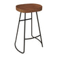 Industrial Rectangle Bar Table Set 1/9 Pieces Solid Wood Bistro Set for Indoor
