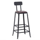 Industrial Rectangle Bar Table Set 1/9 Pieces Solid Wood Bistro Set for Indoor