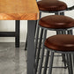 Industrial Rectangle Bar Table Set 1/9 Pieces Solid Wood Bistro Set for Indoor