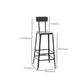 Industrial Rectangle Bar Table Set 1/9 Pieces Solid Wood Bistro Set for Indoor