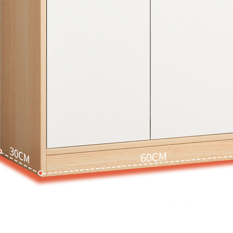 Contemporary Filing Cabinet Storage Shelves Glass Detail Wood File Cabinet Clearhalo 'Filing Cabinets' 'filling_cabinets' 'furn' 'furn_filling_cabinets' 'Furniture' 'Office Furniture' 6466855