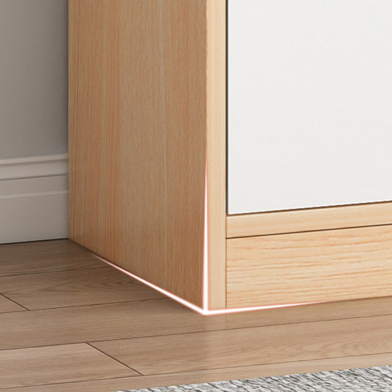 Contemporary Filing Cabinet Storage Shelves Glass Detail Wood File Cabinet Clearhalo 'Filing Cabinets' 'filling_cabinets' 'furn' 'furn_filling_cabinets' 'Furniture' 'Office Furniture' 6466857