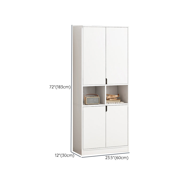 Contemporary Filing Cabinet Storage Shelves Glass Detail Wood File Cabinet Clearhalo 'Filing Cabinets' 'filling_cabinets' 'furn' 'furn_filling_cabinets' 'Furniture' 'Office Furniture' 6466858