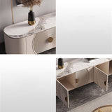 Console TV TV contemporanea con console TV in pietra con gambe per soggiorno