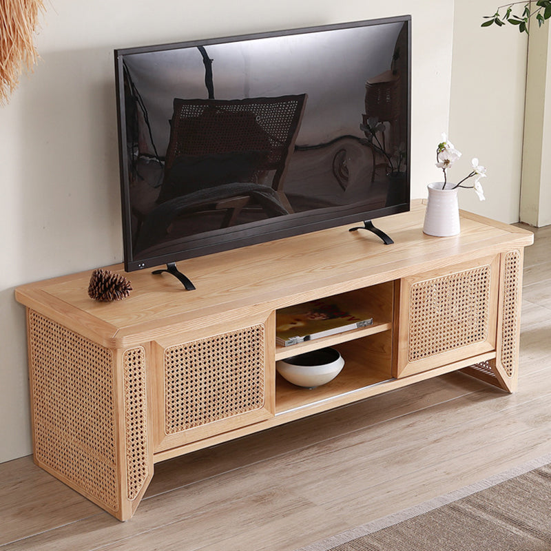 Solid Wood TV Media Console Scandinavian TV Stand for Living Room Clearhalo 'furn' 'furn_tv_stands_entertainment_centers' 'Furniture' 'Living Room Furniture' 'TV Stands & Entertainment Centers' 'TV Stands & Media Storage Furniture' 'tv_stands_entertainment_centers' 6468555