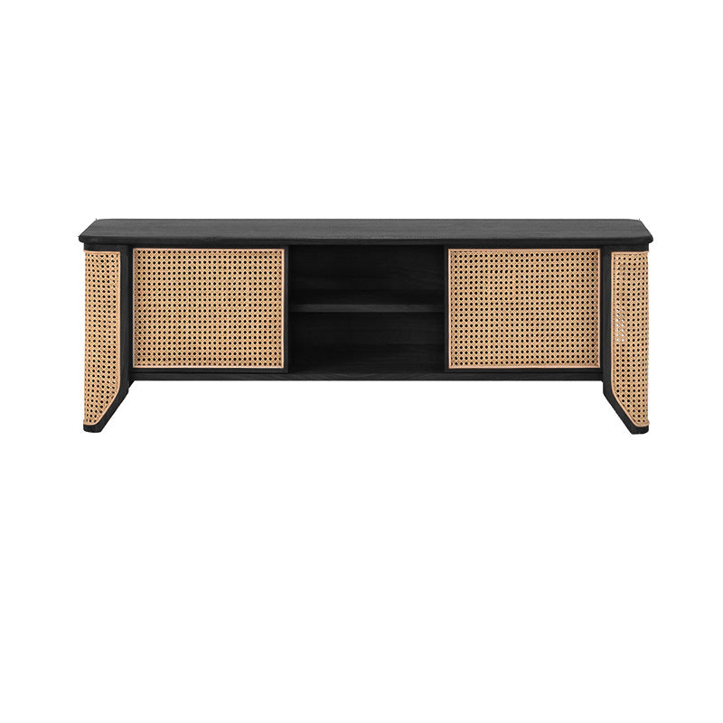 Solid Wood TV Media Console Scandinavian TV Stand for Living Room Clearhalo 'furn' 'furn_tv_stands_entertainment_centers' 'Furniture' 'Living Room Furniture' 'TV Stands & Entertainment Centers' 'TV Stands & Media Storage Furniture' 'tv_stands_entertainment_centers' 6468556