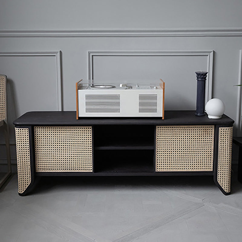 Solid Wood TV Media Console Scandinavian TV Stand for Living Room Clearhalo 'furn' 'furn_tv_stands_entertainment_centers' 'Furniture' 'Living Room Furniture' 'TV Stands & Entertainment Centers' 'TV Stands & Media Storage Furniture' 'tv_stands_entertainment_centers' 6468565