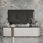 Contemporary Enclosed Storage TV Console Marble TV Stand Console with Doors Clearhalo 'furn' 'furn_tv_stands_entertainment_centers' 'Furniture' 'Living Room Furniture' 'TV Stands & Entertainment Centers' 'TV Stands & Media Storage Furniture' 'tv_stands_entertainment_centers' 6468637