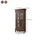 Traditional Birch Display Stand Glass Doors Standard Display Cabinet for Living Room Clearhalo 'Display & China Cabinets' 'display_china_cabinets' 'furn' 'furn_display_china_cabinets' 'Furniture' 'Kitchen & Dining Furniture' 6468956