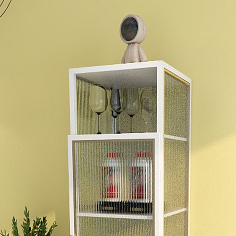 Mobile moderno in metallo porte in vetro armadio con gambe