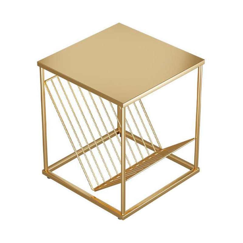 1 Shelf Metal Nightstand Industrial Open Storage Night Table ,17.7" Tall Clearhalo 'Bedroom Furniture' 'furn' 'furn_night_stand' 'Furniture' 'night_stand' 'Nightstands' 6469866