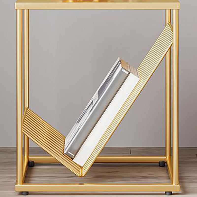 1 Shelf Metal Nightstand Industrial Open Storage Night Table ,17.7" Tall Clearhalo 'Bedroom Furniture' 'furn' 'furn_night_stand' 'Furniture' 'night_stand' 'Nightstands' 6469869