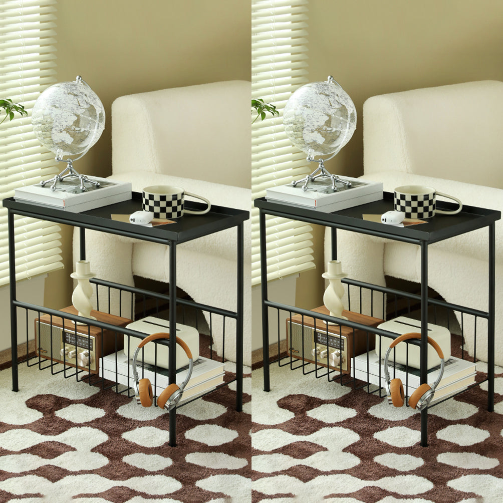 Gabinete de cama de almacenamiento abierto Mesa nocturna contemporánea para dormitorio