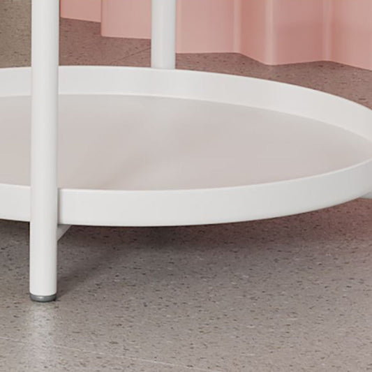 Die zeitgenössischen Nachttischmetallbeine enthielten einen Nachttisch mit 2 Regalen