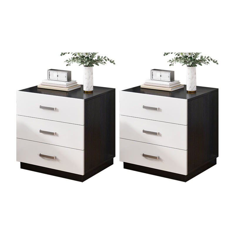 Mesa de madera de faux contemporánea de gabinete con cajones