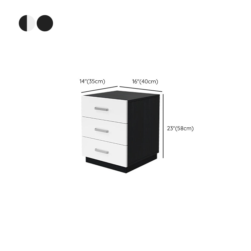 Mesa de madera de faux contemporánea de gabinete con cajones