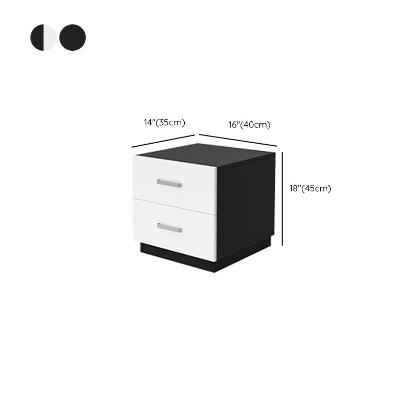 Mesa de madera de faux contemporánea de gabinete con cajones