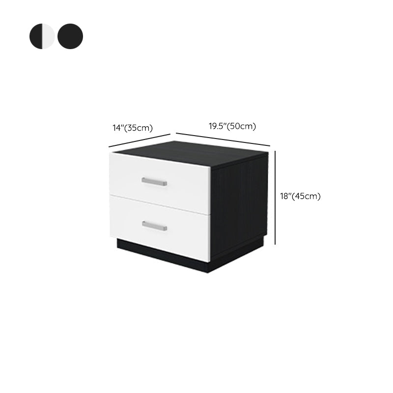 Mesa de madera de faux contemporánea de gabinete con cajones