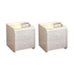 Engineered Wood Bed Nightstand Modern Accent Table Nightstand for Bedroom White 2 Piece Set 2 Clearhalo 'Bedroom Furniture' 'furn' 'furn_night_stand' 'Furniture' 'night_stand' 'Nightstands' 6470050