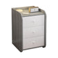 Engineered Wood Bed Nightstand Modern Accent Table Nightstand for Bedroom Grey 1 Piece 3 Clearhalo 'Bedroom Furniture' 'furn' 'furn_night_stand' 'Furniture' 'night_stand' 'Nightstands' 6470061