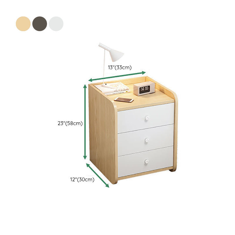 Engineered Wood Bed Nightstand Modern Accent Table Nightstand for Bedroom Clearhalo 'Bedroom Furniture' 'furn' 'furn_night_stand' 'Furniture' 'night_stand' 'Nightstands' 6470071