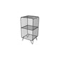 Contemporary Metal Nightstand Open Storage Night Table with Legs