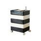Plastic Bed Nightstand Modern Accent Table Nightstand for Bedroom