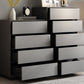 15.6-inch Width Stone Dresser Classic Glam Storage Chest Dresser with 4/5 Drawers Clearhalo 'Bedroom Furniture' 'Dressers & Chests' 'dressers_chests' 'furn' 'furn_dressers_chests' 'Furniture' 6470344