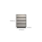 15.6-inch Width Stone Dresser Classic Glam Storage Chest Dresser with 4/5 Drawers Clearhalo 'Bedroom Furniture' 'Dressers & Chests' 'dressers_chests' 'furn' 'furn_dressers_chests' 'Furniture' 6470350
