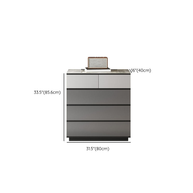 15.6-inch Width Stone Dresser Classic Glam Storage Chest Dresser with 4/5 Drawers Clearhalo 'Bedroom Furniture' 'Dressers & Chests' 'dressers_chests' 'furn' 'furn_dressers_chests' 'Furniture' 6470352
