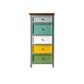Vertical Nautical Storage Chest Bedroom Solid Wood Chest with Drawers